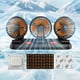 thumbnail image 4 of Ventilador de coche Sarcophagsaf 12V de 3 cabezas, rotación 360°, 2 velocidades, 4 of 9