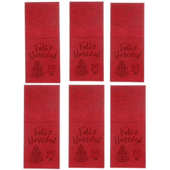 Fundas Para Cubiertos Navideña Porta Cubierto Servicios