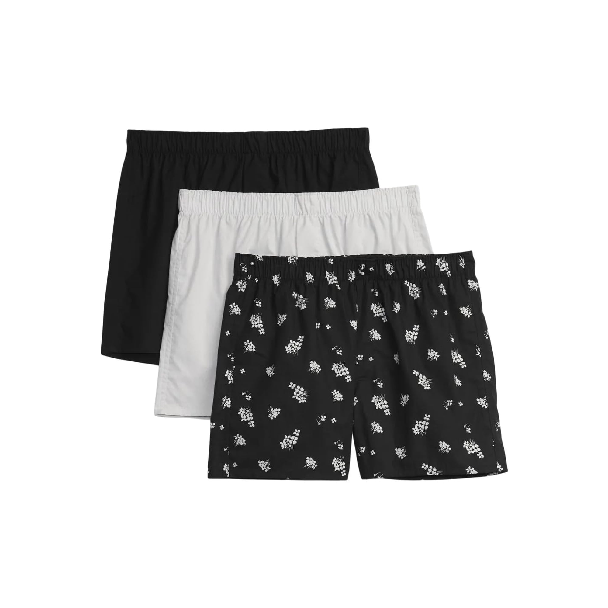 Boxers Gap Paquete De 3 Para Hombre En Negro Verdadero, Talla S