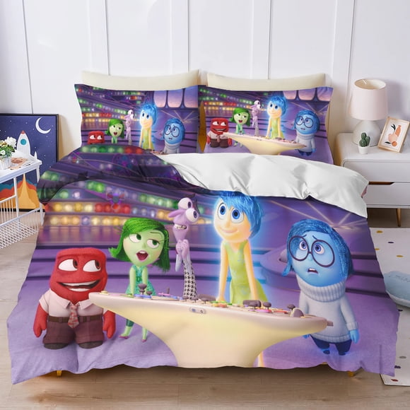 Inside Out 3D Children'S Bedding Set Duvet Cover Set kingTwin Size Bedding Sets Universal, Suitable For Children And Adults Bed Sheets