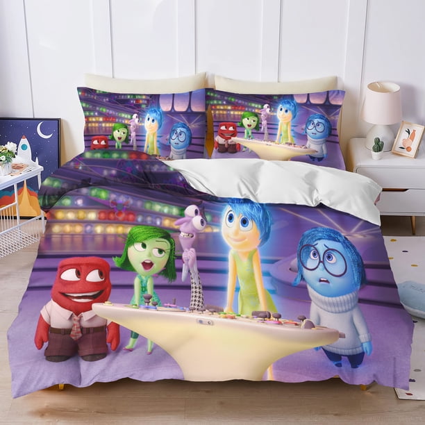 Inside Out 3D Children'S Bedding Set Duvet Cover Set kingTwin Size Bedding Sets Universal, Suitable For Children And Adults Bed Sheets
