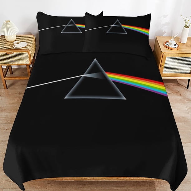 Pink Floyd Durable Fabric Breathable Texture Soft Handling Sleep Set Duvet Cover Sets Guest Room Use