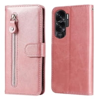 Gangxun - Funda Con Cremallera Para Honor 90 Lite, Carcasa Cartera De Cuero Pu Con Soporte Y Tarjetero