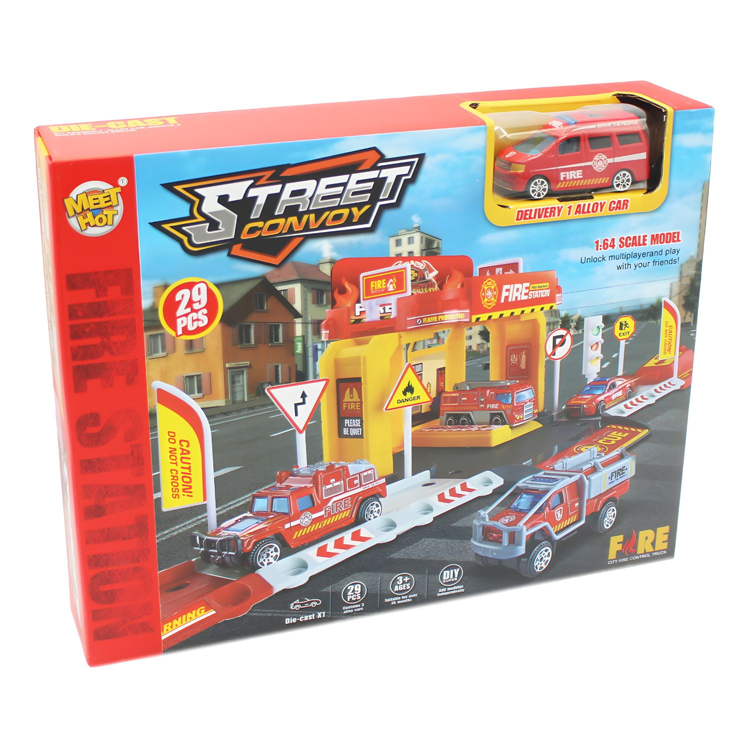 Puntostore - Estación De Bomberos 29 Piezas Aventura Y Diversión - Ps