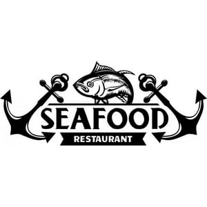 Rienda Libre Graphics - Decomural Seafood Restaurant Fish Anchor Ws-46623