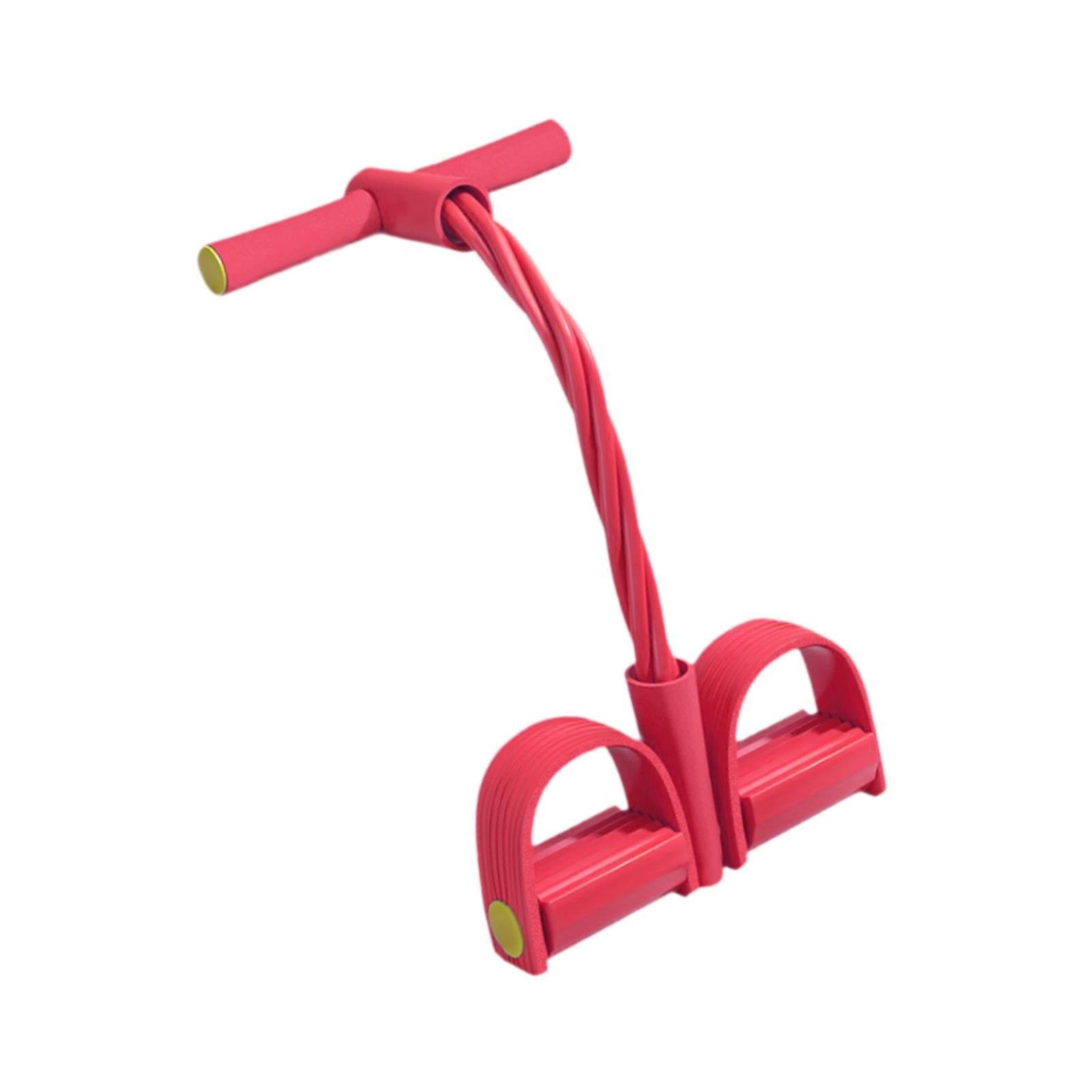 Magideal - Banda De Resistencia Para Pedales, Cuerda De Tensión Multifunción, Cuerdas Elásticas De Tracción, Bandas De Ejercicio, Equipo De Fitness Para Gimnasio Rojo