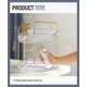 thumbnail image 3 of Organizador de baño de esquina EUHOME de 2 niveles con portaescobillas transparente, 3 of 7