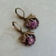 thumbnail image 1 of 2pcs/pair Vintage Dragonfly Earrings with Moonstone and Brass Glass Cabochon - Perfect Gift for Women and Men, 1 of 5
