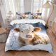 thumbnail image 1 of Winter Wonderland Cow Bedding - Includes One Quilt Cover and Two Pillowcases (No Core) - Festive Gift for Home Decor - Polyester Fabric - Suitable for Bedroom a, 1 of 1