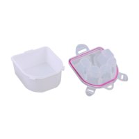 Magideal - Cuenco Para Remojo De Uñas Profesional, Accesorios De Bandeja, Quitaesmalte De Uñas De Gel Duradero, Cuenco De Mano Para Salón De Uñas, Uso Doméstico Rosa