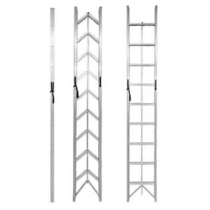 Genérico - Escalera Plegable Aluminio 9 Escalones Tijera 150Kg