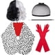thumbnail image 1 of Disfraz Cruella Deville Mujer Halloween Peluca Dalmata Set, 1 of 3