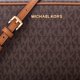 thumbnail image 3 of Bandolera Michael Kors Jet Set grande de lona dorada/marrón, 3 of 5