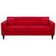 thumbnail image 1 of Sofa New Retro 3CG Felpa 00 Rojo, 1 of 6