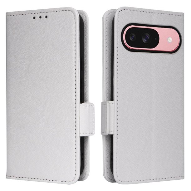 Funda Cartera para Google Pixel 10 Pro Tapa Flip con Ranuras y Soporte Blanco