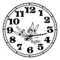 Rienda Libre Graphics - Decomural Dragonfly Clock Childrens Ws-17320
