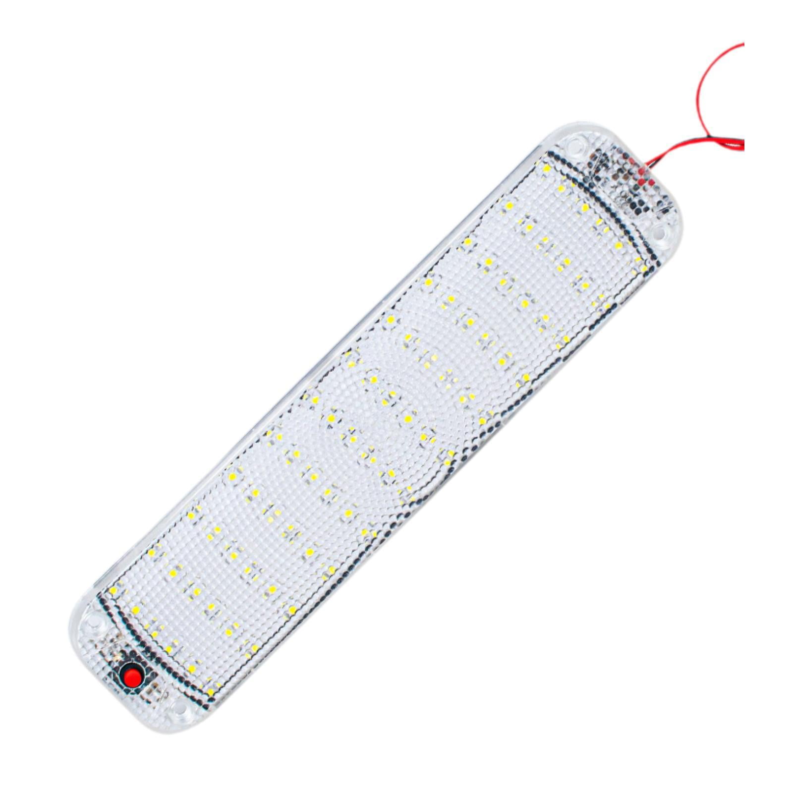 Magideal - Generic Led Barra De Luz Interior Luz De Techo 72 Led Fácil De Instalar Luz De Techo De 10 W Para Remolque, Camión, Automóvil, Furgoneta, Autocaravana