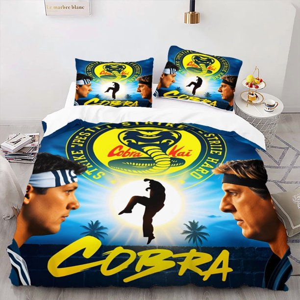 Martial Arts Cobra Strikes Karate Theme Halloween Bedding Action Movie-inspired Design Suitabl