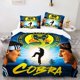 thumbnail image 1 of Martial Arts Cobra Strikes Karate Theme Halloween Bedding Action Movie-inspired Design Suitabl, 1 of 1