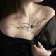 thumbnail image 1 of 1 sheet Waterproof Chest Ink Flower Tattoo Sticker - Lasting Temporary Tattoo for a Beautiful and Long-Lasting Look, 1 of 2