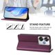 thumbnail image 3 of Funda Billetera con Soporte para Xiaomi Poco F6 Bloqueo RFID Plegable Violeta, 3 of 6