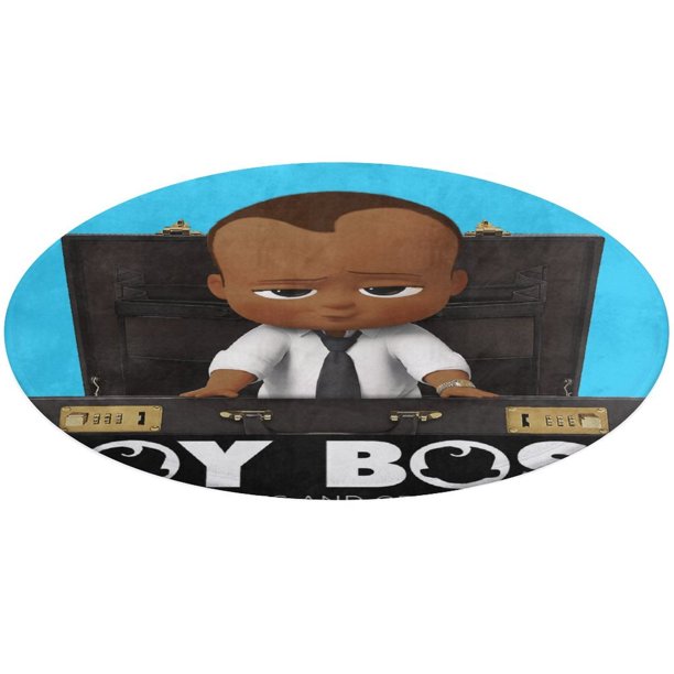 Bebé Jefazo: Niño de África Alfombra Redonda de Felpa Coral, Antideslizante, No Desprende Pelusas, Lavable y Duradera para Salón, Dormitorio y Habitación de Niños 60cm