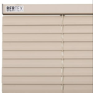 Bertex - Persiana De Aluminio Color Beige, Alto Ajustable Máximo De 230 Cm X Ancho A Elección Para Sala, Living, Oficina O Escritorio (140 Cm De Ancho X 230 Cm De Alto)