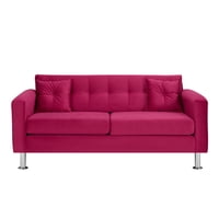 Bodevir - Sofa New Retro 3C Felpa 12 Burdeo
