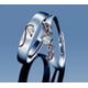 thumbnail image 3 of Anillos pareja ajustables plata 925 baño oro rosa, 3 of 3