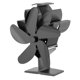 thumbnail image 2 of Ventilador De Estufa De 5 Aspas Accionado Por Calor Quemador De Le?a Chimenea Que Circula Aire Caliente, 2 of 5