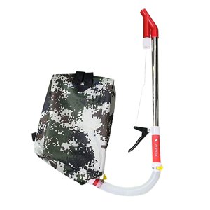 Magideal - Distribuidor De Fertilizantes, Aplicador De Fertilizantes, Dispensador Portátil De Esparcidor De Estiércol Para Cubrir El Césped Con Maíz En El Jardín Tubo Único