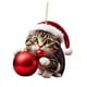 thumbnail image 1 of Decoración Navideña Para Gatos 2023, Pared, Fiesta Navideña, Chimenea, Colgante Navideño, Estilo A, 1 of 3