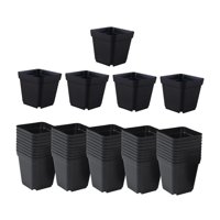 Ioensy - 50 Piezas De Macetas De Guardería, Decoración Cuadrada, Maceta De Inicio De Semillas Para Habitación, Jardín, Oficina