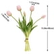 thumbnail image 2 of Ramo de tulipanes artificiales DUYONE Real Touch de látex, 15 unidades, 2 of 6