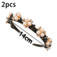 thumbnail image 2 of Diadema con horquillas y doble flequillo con diamantes de imitación, accesorios para el cabello, diademas trenzadas con clips, diademas retorcidas, 2 of 5