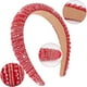 thumbnail image 2 of Diadema Rojo Con Diamantes De Imitación Para Mujer, Diadema Acolchada Con Cuentas De Cristal Brillante, Lindas Bandas Para El Pelo, Accesorios Para El Cabello Para Mujeres Y Niñas, 2 of 5