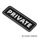thumbnail image 3 of Letrero de Puerta Privada Uxcell 6"x2" Adhesivo de Privacidad Instalación Fácil Negro, 3 of 7