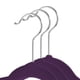 thumbnail image 2 of Perchas para niños Casafield de terciopelo, tamaño 14, color morado (paquete de 50), 2 of 7