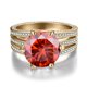 thumbnail image 2 of Anillos de Boda de Moissanita 5Uds Color D VVS1 Anillos de Compromiso de Diamante de Plata Esterlina S925 Anillos de Moissanita Azul/morado/rosa para Mujer con Certificado, 2 of 9