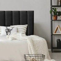 Kerabaalshop - Respaldo Tubular Al Piso Felpa Negro 1 Plaza