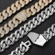 thumbnail image 5 of Cadena de Eslabones Cubanos Miami Extra Brillante para Hombre, Cadena Cubana para Hombre de Ancho 22mm, Sólida Gruesa Grande Hip Hop con Hielo Cuban Link Chain Necklace, 16-24 Inch - Caja de Regalo, 5 of 8