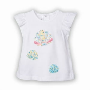 Polera Bebé Niña Blanco Pillin