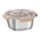 thumbnail image 2 of Recipiente para alimentos de acero inoxidable, recipiente para preparación de comidas, fácil de limpiar con tapa, fiambrera de acero inoxidable para t 700 ml, 2 of 5