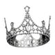 thumbnail image 5 of Diadema Tiaras Tiaras Modernas Tocados Para Fiestas Temáticas Boda Cumpleaños Plata, 5 of 5
