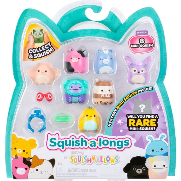 Toy Squish-a-longs Mini-Squish, paquete de 8, ola 4