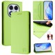 thumbnail image 1 of Funda Billetera con Soporte para Xiaomi Redmi Note 14 Pro 4G Bloqueo RFID Plegable Verde claro, 1 of 6