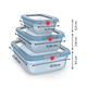 thumbnail image 5 of Contenedor hermetico de alimentos ONECLICK Azul 0,5/1,2/2,3L Tefal, 5 of 5