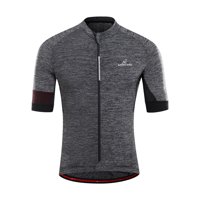 Andesland - Polera Tricota Jaspeada Manga Corta Cierre Completo Hombre