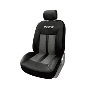 Genérico - Fundas Cubreasiento Sparco Ecocuero Negro Universales - Sp