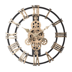 Genérico - Reloj De Pared Números Romanos Espalda Abierta Elegante